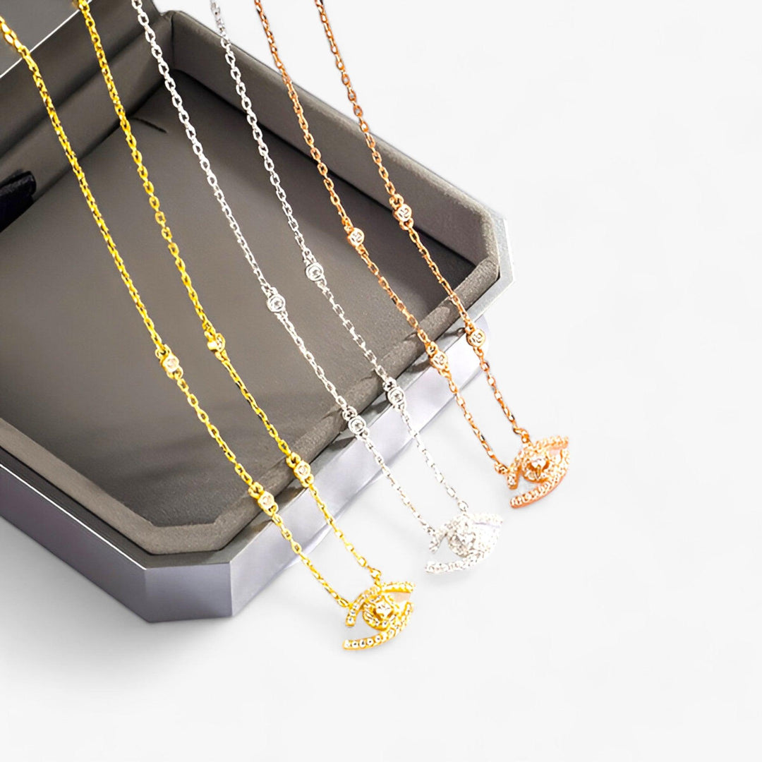 ELAR | Elegante Kristal Bescherm Oog Ketting