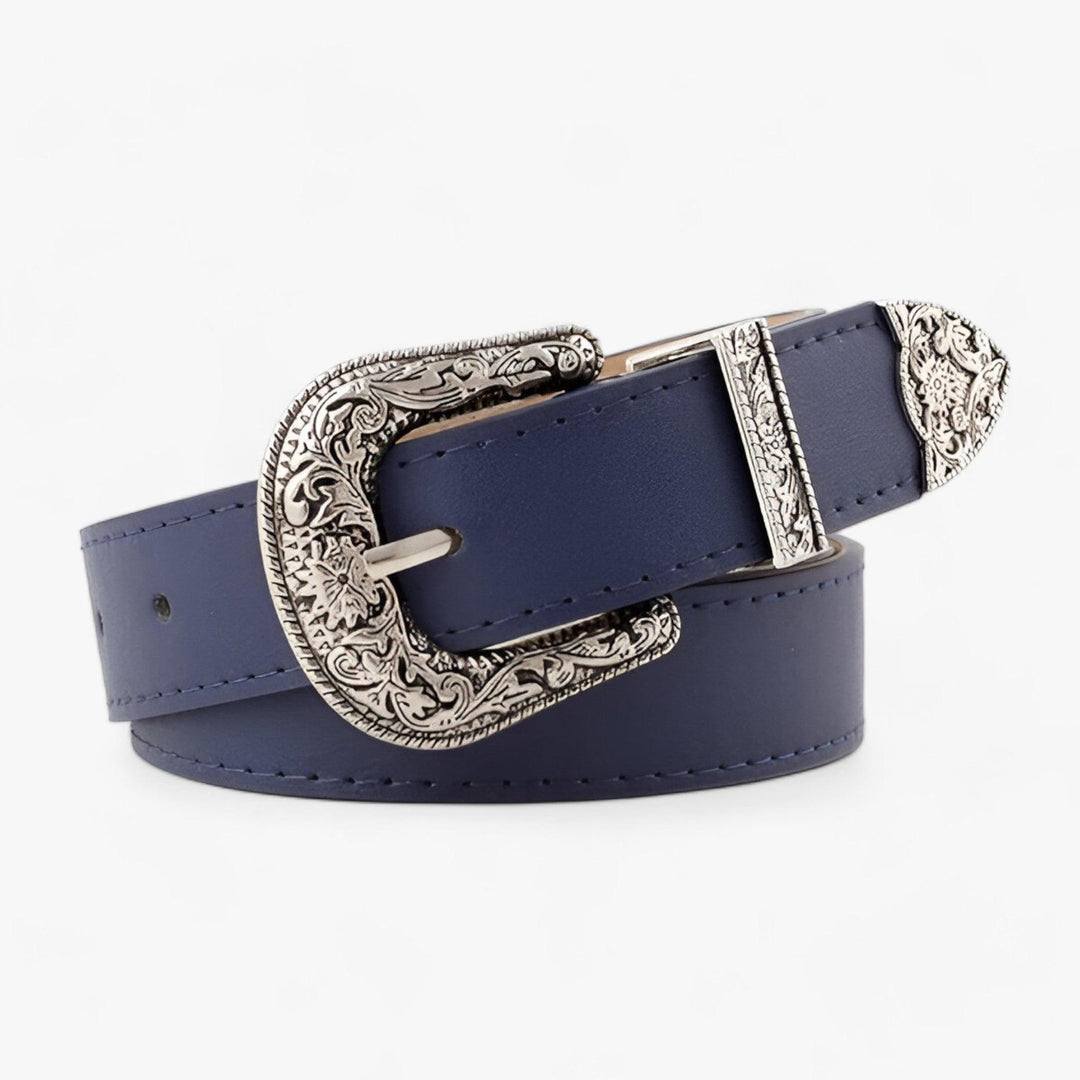 CALORA_ Verstelbare Boho Western Leren Riem voor Dames - Vintage Stijl & Duurzaam Design