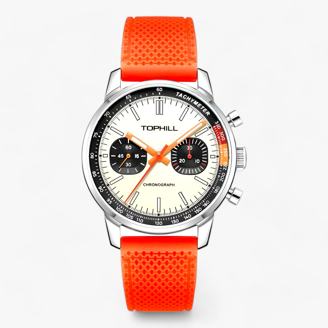 Clarus | Horloge met Panda-Dial, Saffierglas en Waterdicht tot 5 Bar