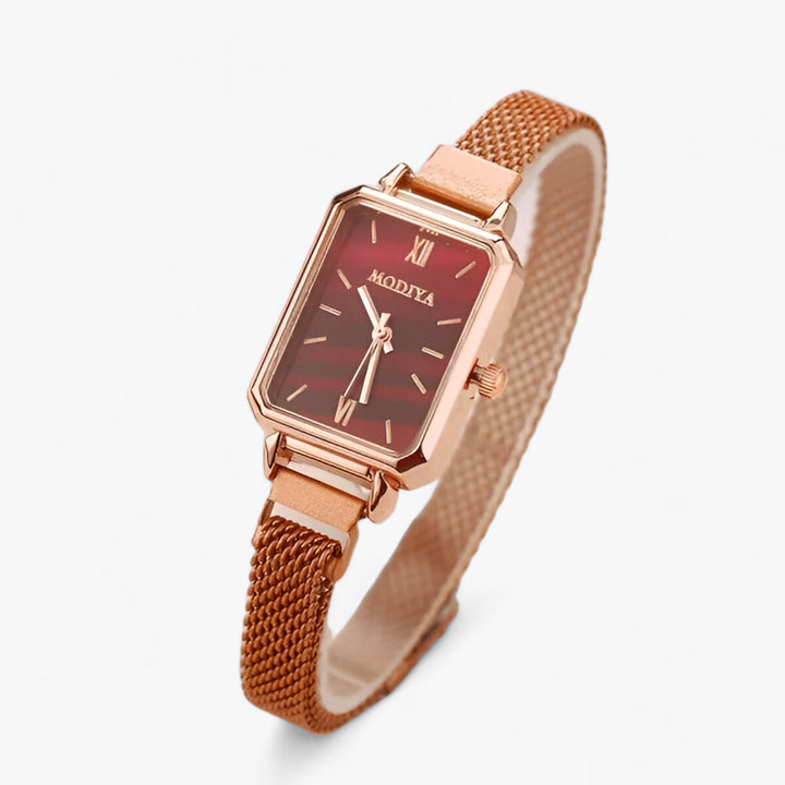 Diora | Elegante Vierkant Horloge met Magneetarmband