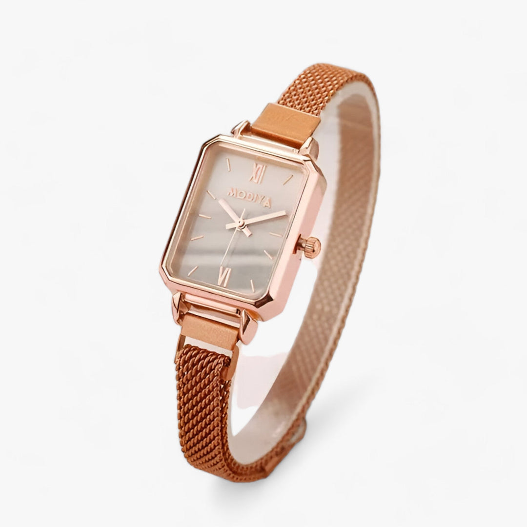 Diora | Elegante Vierkant Horloge met Magneetarmband