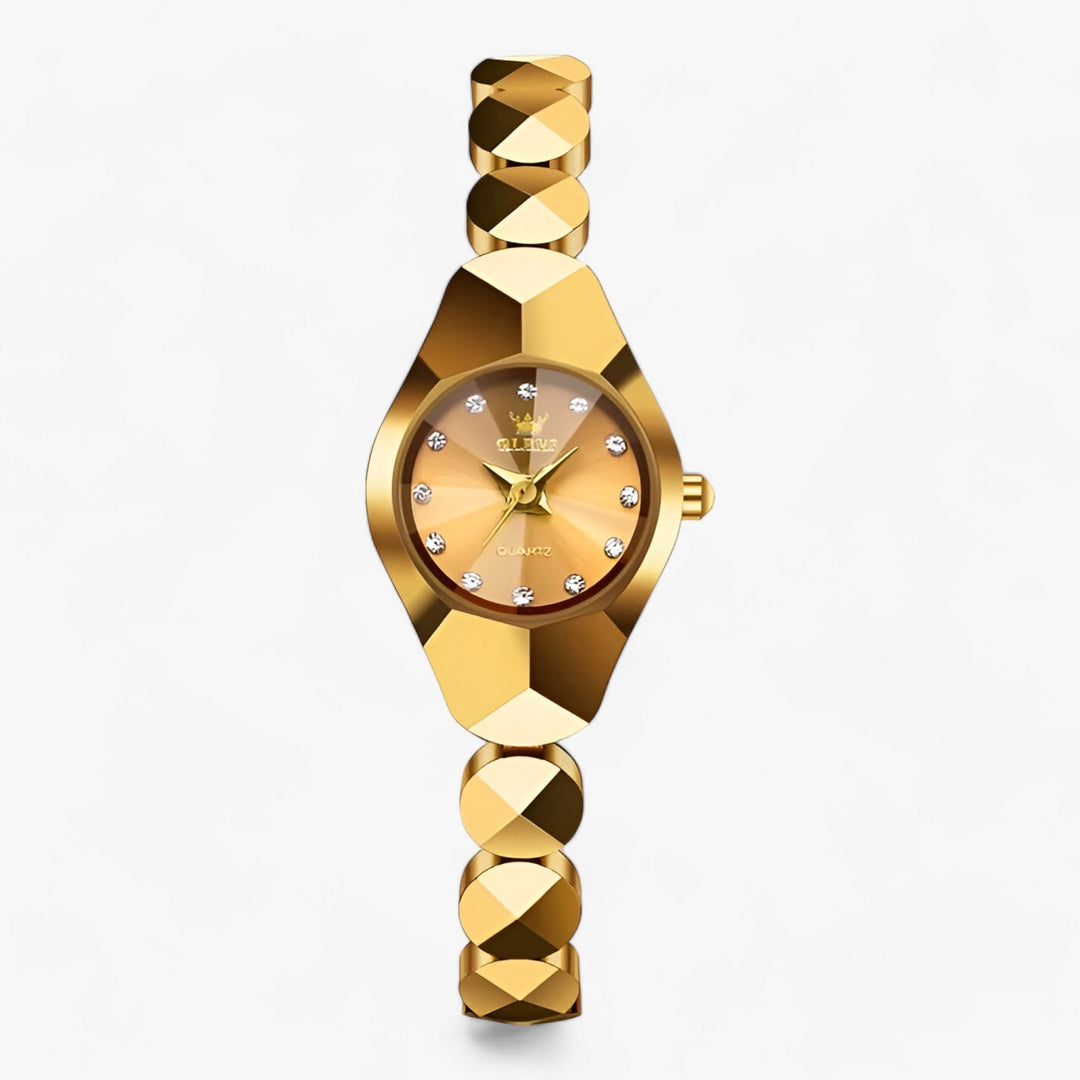 Rond quartz Horloge met robuuste band voor Dames