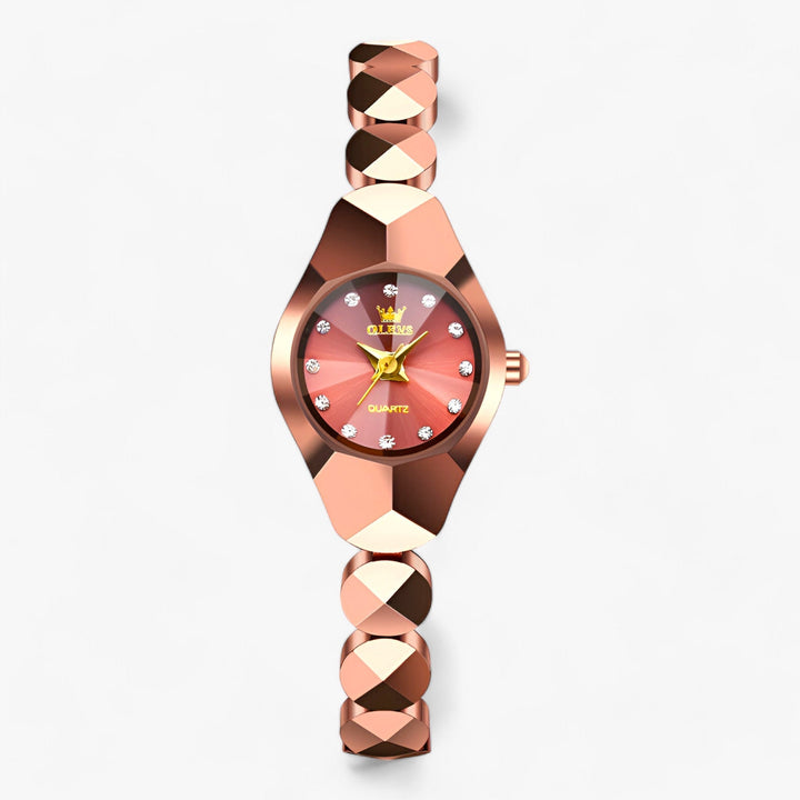 Rond quartz Horloge met robuuste band voor Dames