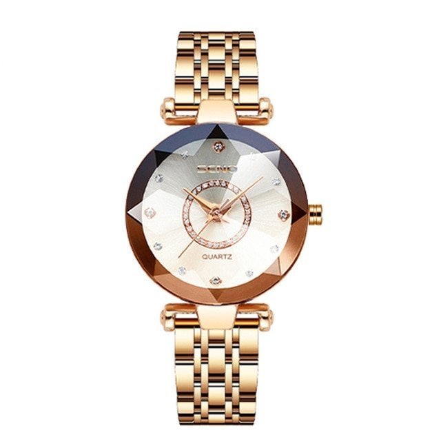 Quarta | Diamant Horloge - Wit - #Calora#