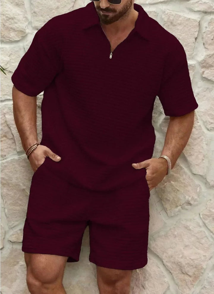 Rafael | Zomer Comfort Set - Bordeaux - #Calora#