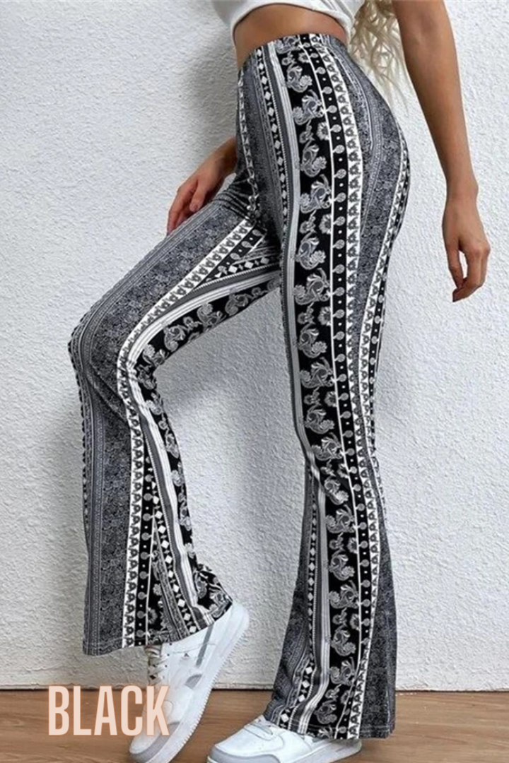 Comfortabele Skinny Stretch Broek met print