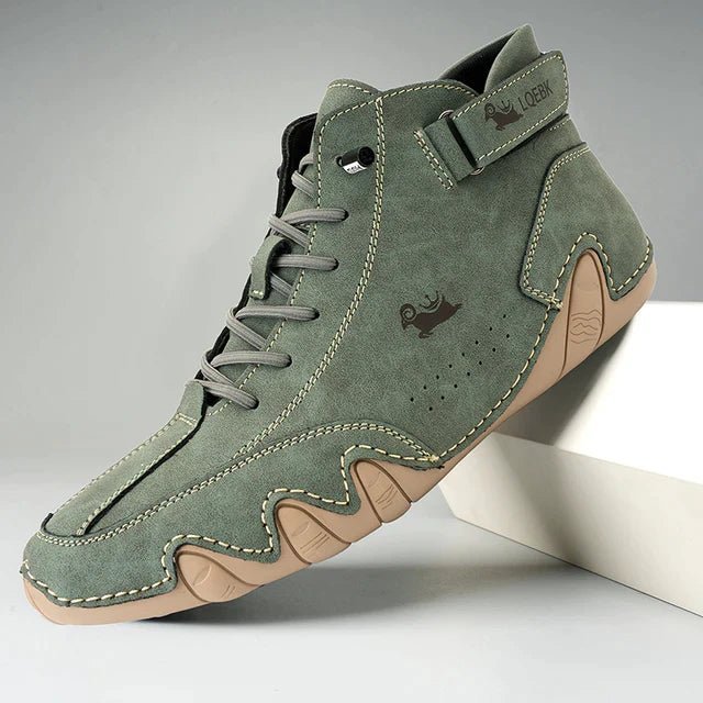 Ryland | Leren Schoenen - Groen - #Calora#