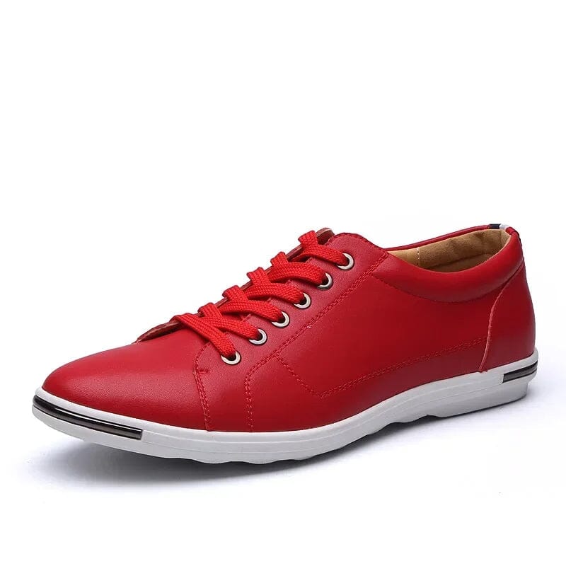 CALORA_ Casual Sneakers Vegan Leer Met Memory Foam Waterdicht