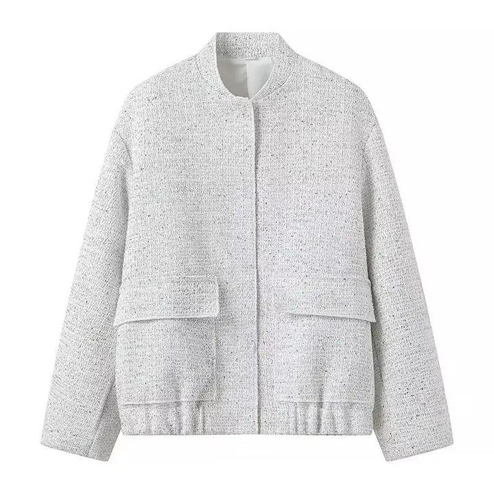 Sera | Chique Bomber Jas - Zilver - #Calora#