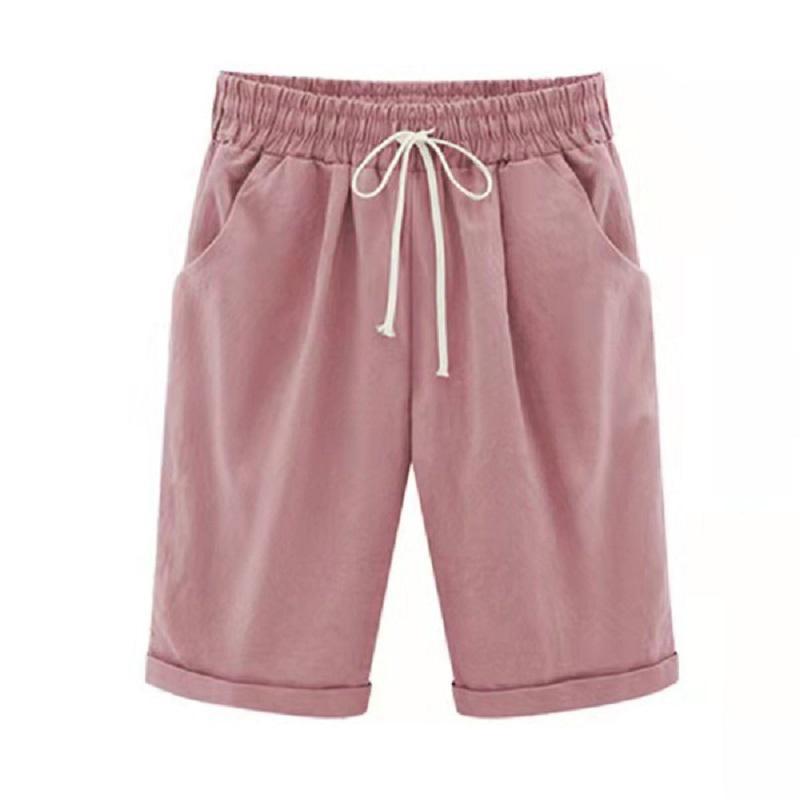 Serella | Elastische Taille Zomer Broek - Donker Blauw - #Calora#