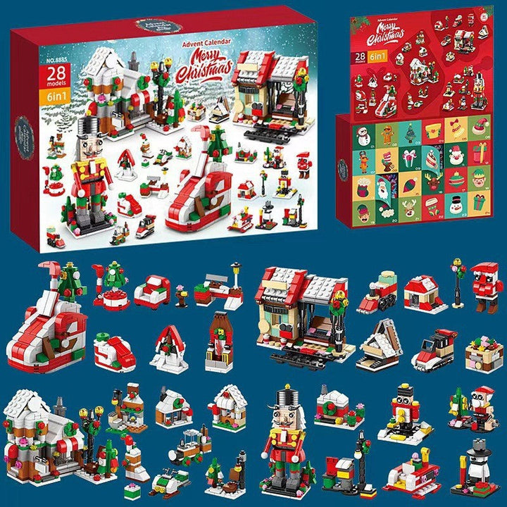 CALORA_ Magische Kerst Adventskalender Bouwstenen Set met 24 Verrassingen
