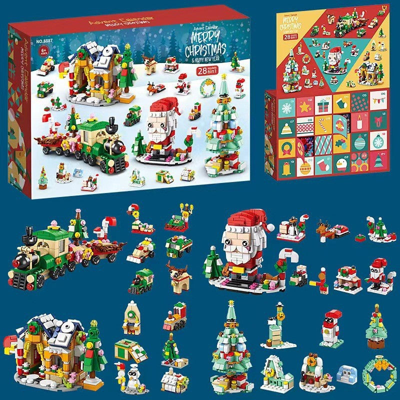 CALORA_ Magische Kerst Adventskalender Bouwstenen Set met 24 Verrassingen