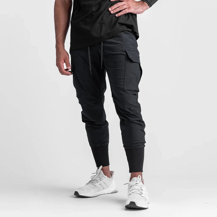 Sonic | Slim fit Cargo Broek - Zwart - #Calora#