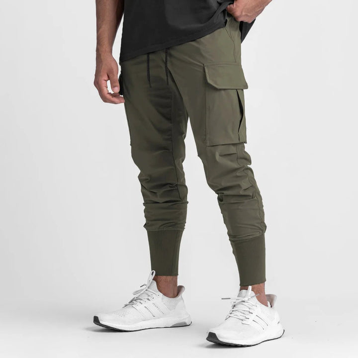 Sonic | Slim fit Cargo Broek - Groen - #Calora#