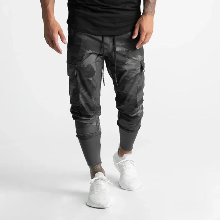 Sonic | Slim fit Cargo Broek Camouflage V2 - Bruin - #Calora#