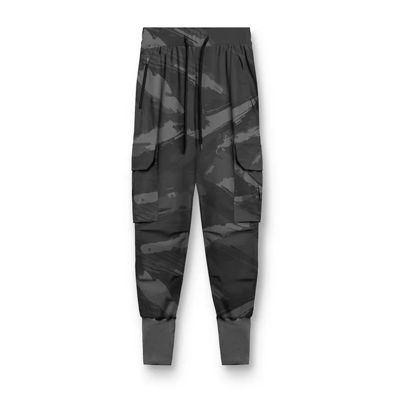 Sonic | Slim fit Cargo Broek Camouflage V2 - Bruin - #Calora#