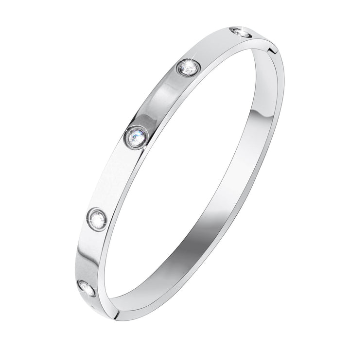 Cinta | Sprankelende Zirkonia Armband - Zilver