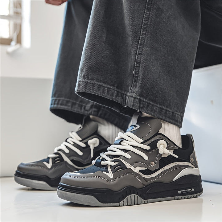 CALORA_ Lichte Heren Sneaker Zomer Ademend Comfort Schoenen