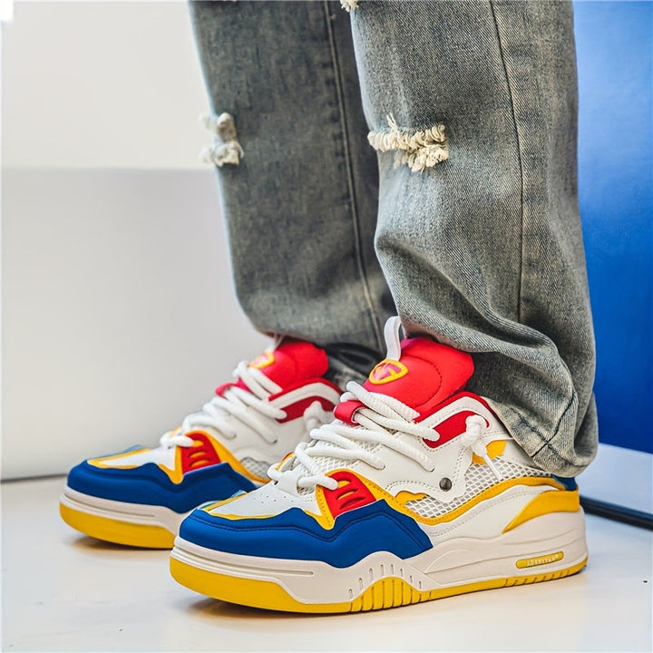 CALORA_ Lichte Heren Sneaker Zomer Ademend Comfort Schoenen