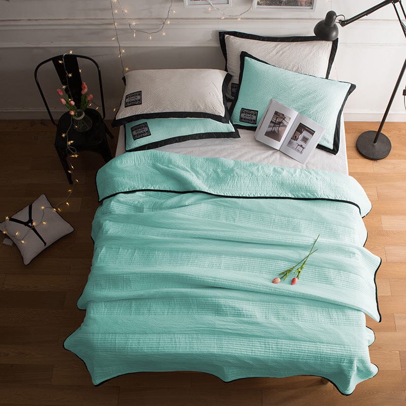 Sumarsilk | Comfy Zomers Koel Deken - Groen - #Calora#