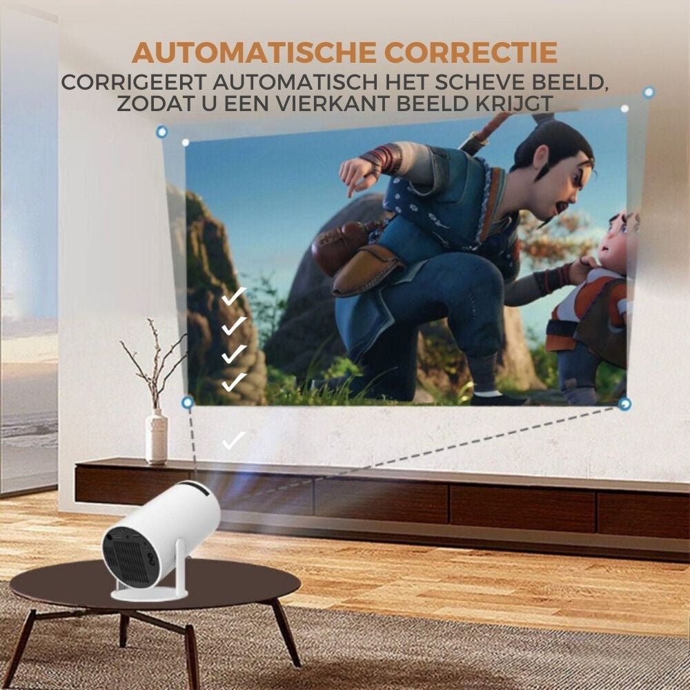 UltraBeamer | WiFi HDMI Bluetooth 4K Projector - Donkergrijs - #Calora#