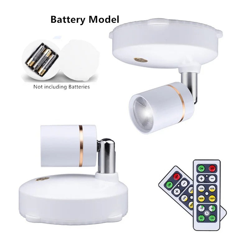 CALORA_ Draadloze sfeervolle lamp en spotlight - 2 stuks