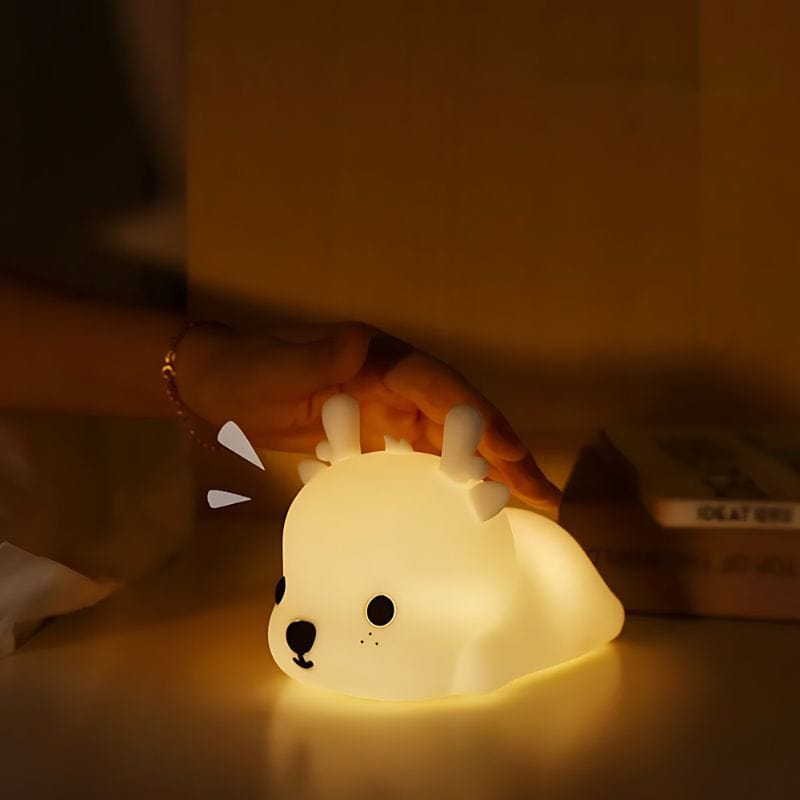 CALORA_ Twinkly | Rustgevende Herten Nachtlamp voor Baby's voor Dromerige Nachten