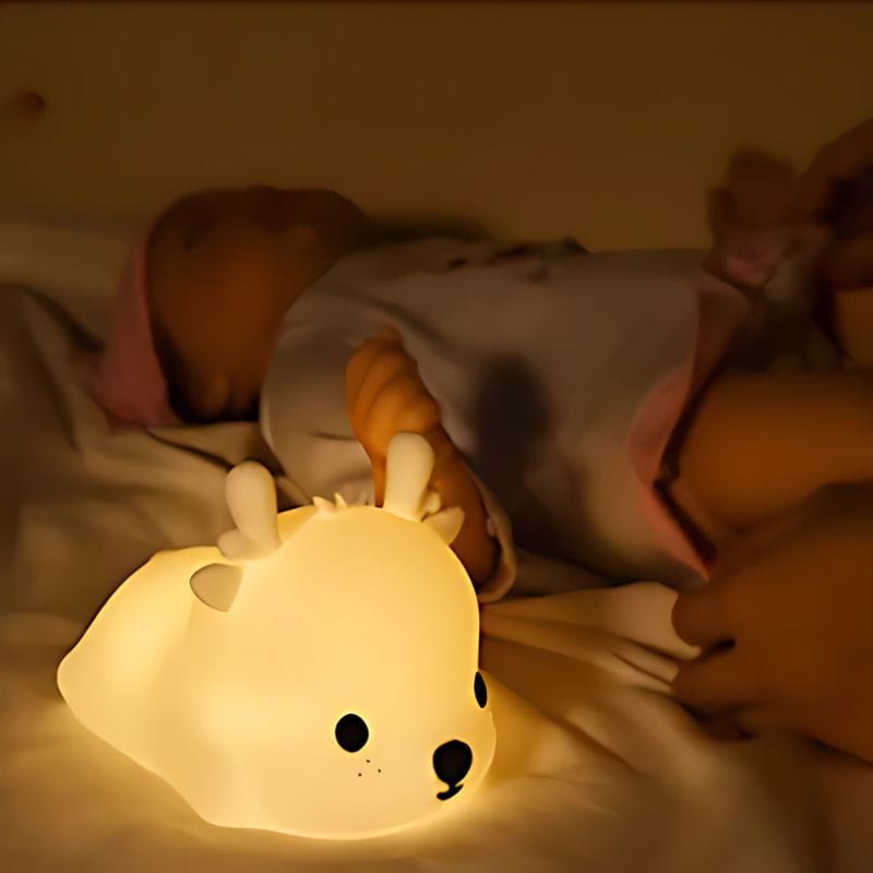 CALORA_ Twinkly | Rustgevende Herten Nachtlamp voor Baby's voor Dromerige Nachten