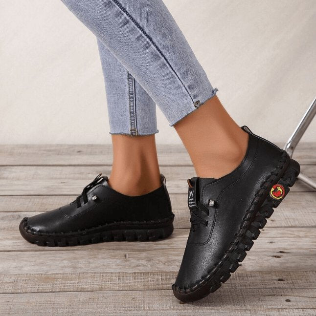 Vellona | Flexibele Loafers - Zwart - #Calora#