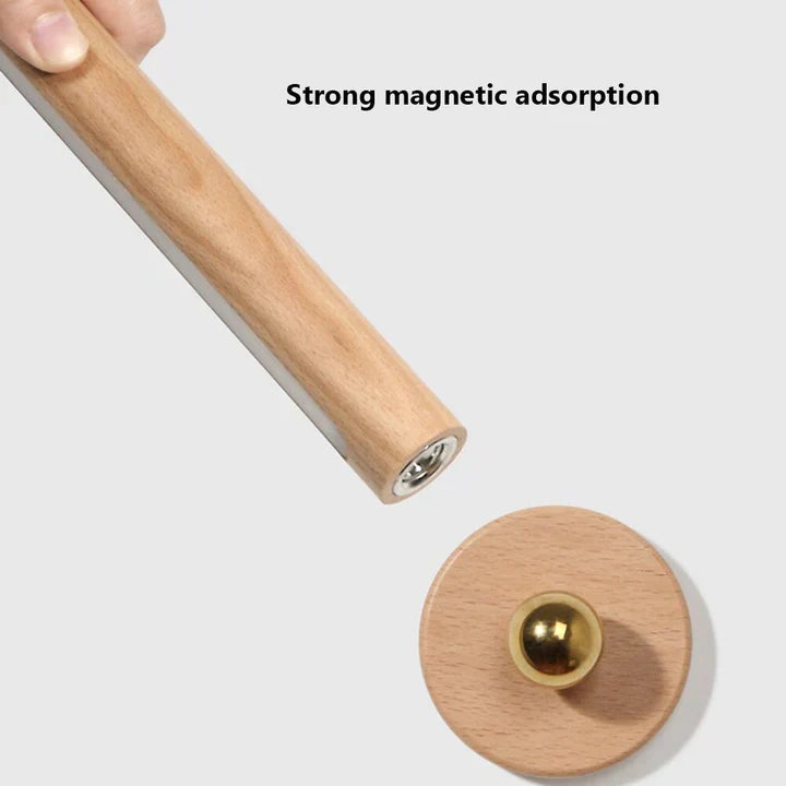 CALORA_ FlokLicht | 360° Draaibare Houten Wandlamp - Multifunctioneel