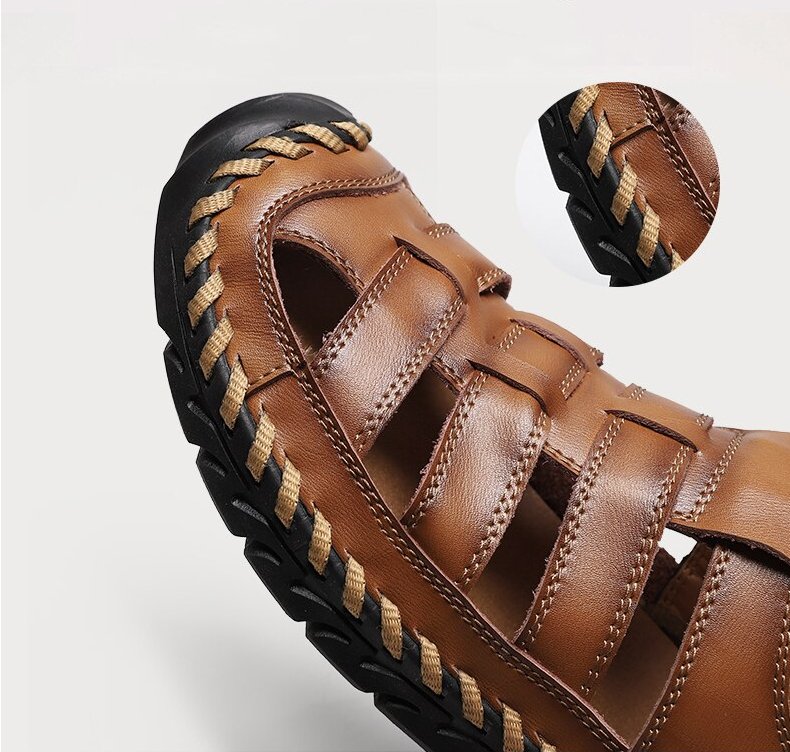 Xalvador | PU Leren Sandalen - Licht Bruin - #Calora#