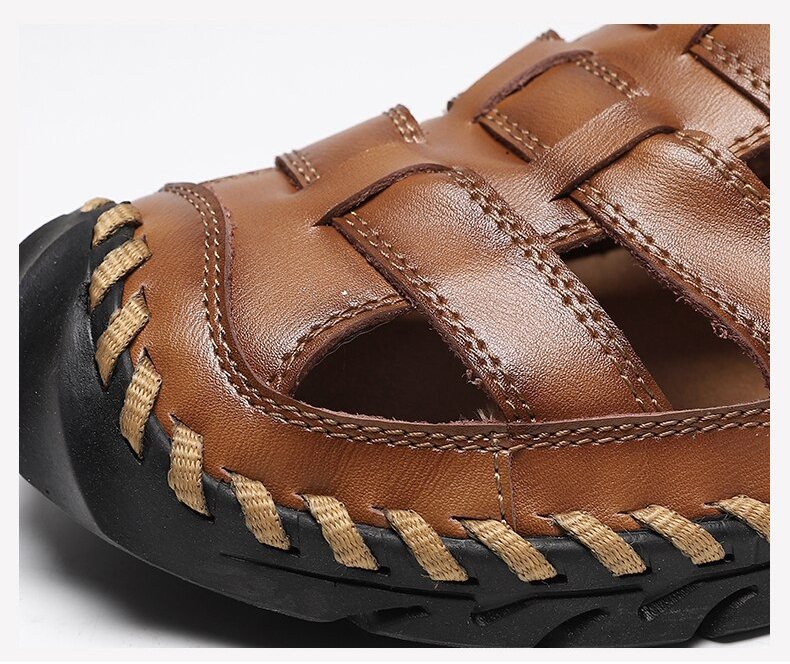 Xalvador | PU Leren Sandalen - Licht Bruin - #Calora#