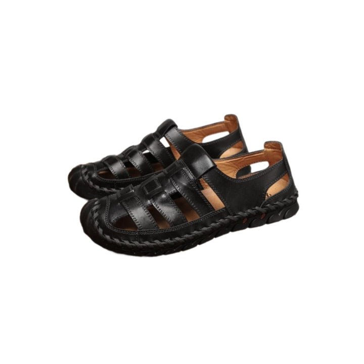 Xalvador | PU Leren Sandalen - Zwart - #Calora#