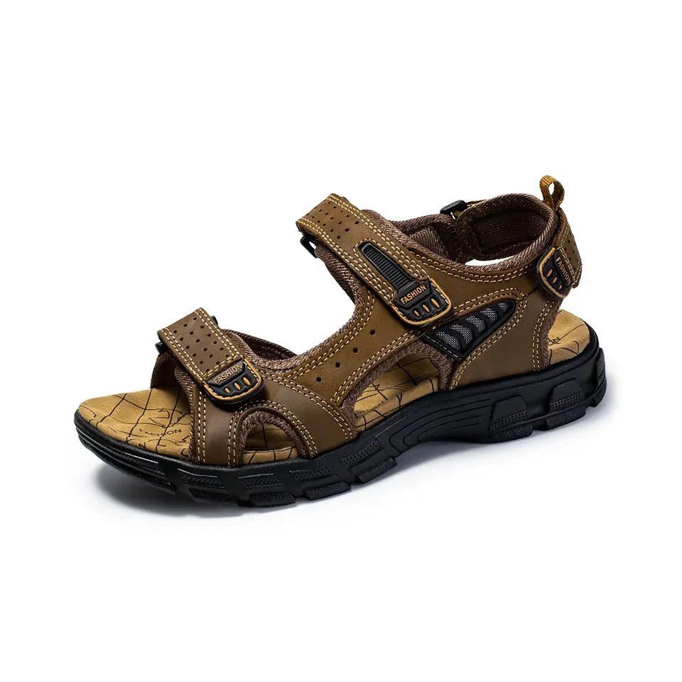 Xander | Heren Sandalen - Donkerbruin - #Calora#