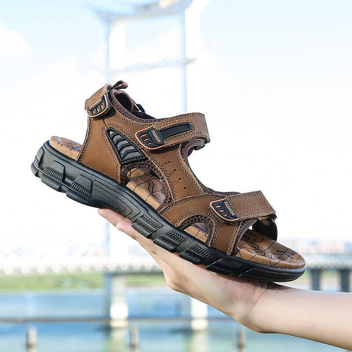 Xander | Heren Sandalen - Geelbruin - #Calora#