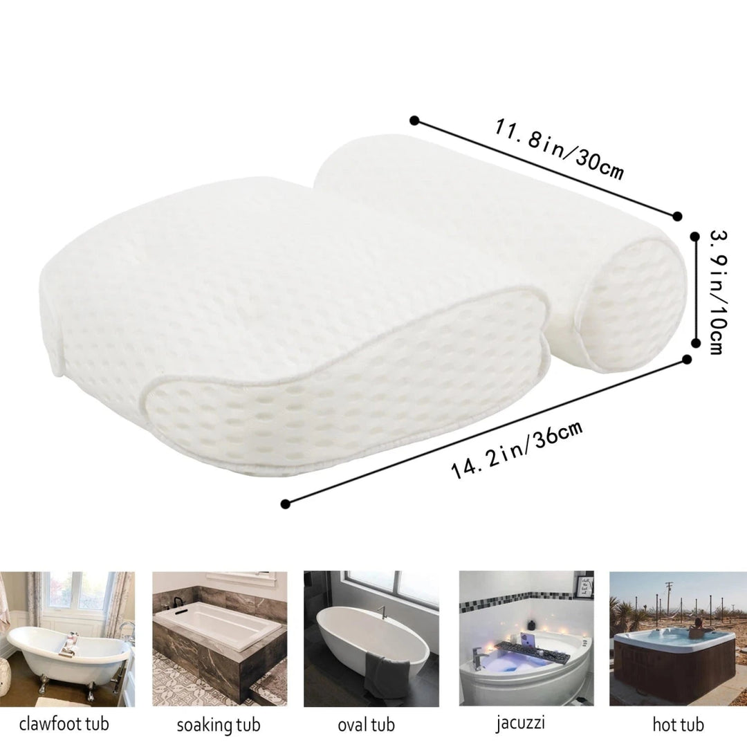 Zenlife | Comfortabel Spa Bad Nek Kussen - Wit - #Calora#