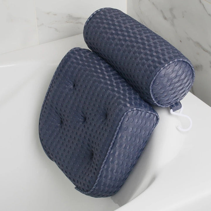 Zenlife | Comfortabel Spa Bad Nek Kussen - Donker Blauw - #Calora#