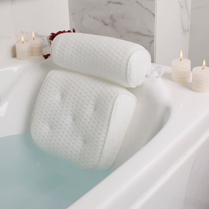 Zenlife | Comfortabel Spa Bad Nek Kussen - Wit - #Calora#