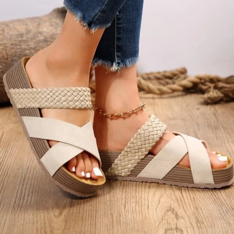 Zuleika | Gladiator Dames Sandalen - Dames sandalen - Goud - #Calora#